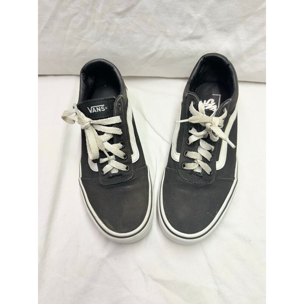 VANS Off The Wall  sneakers Women’s size 9 
Black & White low top  Canvas Skate - Picture 9 of 13